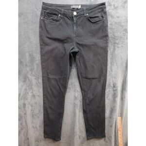 Mint Velvet Jeans Womens 14R Black Skinny Slim Stretch 5-Pocket Denim Zip Fly